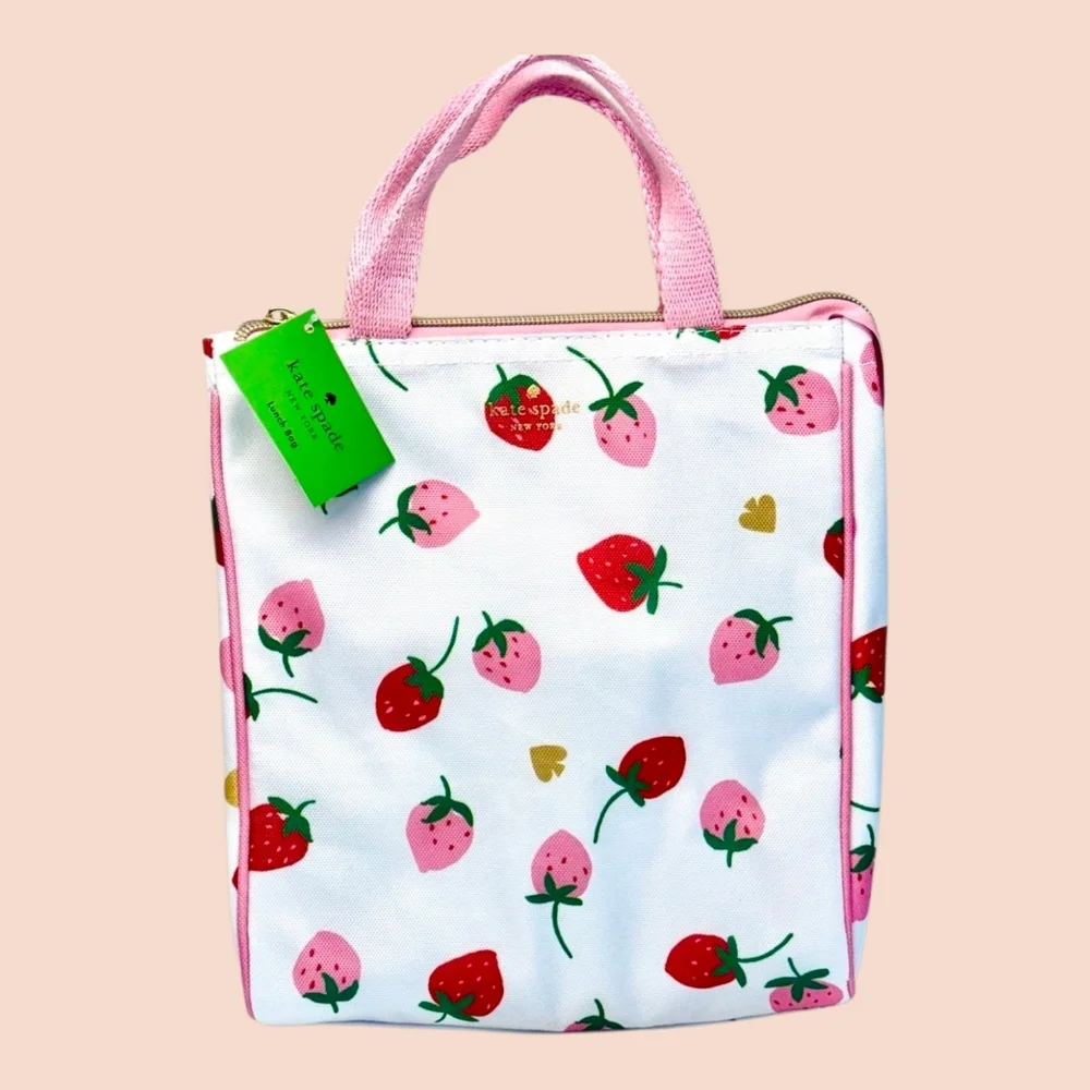 🍓▪️Kate Spade ▪️Strawberry Print Lunch bag